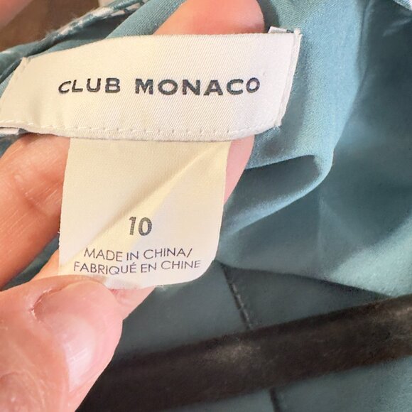 CLUB MONACO Josefienahh Floral Print Georgette Silk Dres Size 10 - Picture 11 of 12